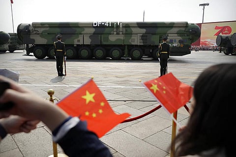 China appears to be moving faster toward a capability to launch its newer nuclear missiles from underground silos, possibly to improve its ability to respond promptly to a nuclear attack. (Photo | AP)