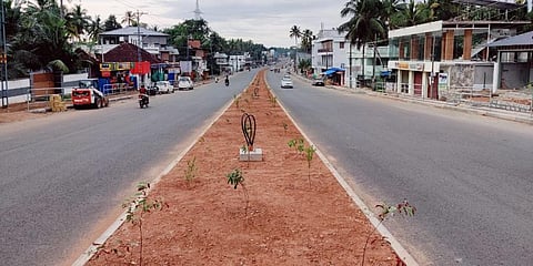 The six-lane stretch at Kodinada near Balaramapuram. (File Photo | EPS)