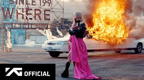 Rose in her new and first single, 'On The Ground'. (Photo | @ygent_official, Twitter)