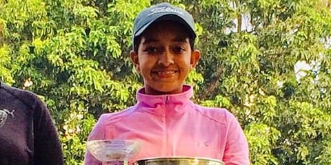Teenage golfer Jahanvi Bakshi (Photo| Twitter)