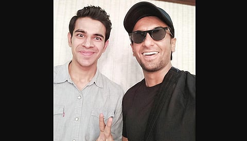 Sambhav Jain with Ranveer Singh, during their Gully Boy days.
