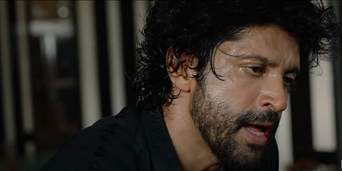 Farhan Akhtar in a still from 'Toofaan' (Photo| IMDb)