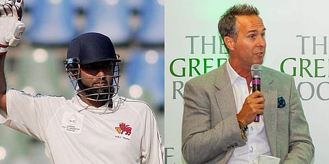 Wasim Jaffer (L) and Michael Vaughan (File photo| PTI)