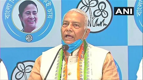 Former Union Minister and BJP leader Yashwant Sinha has joined the TMC ahead of the West Bengal elections. (Photo | ANI)