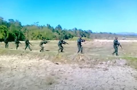 Youtube screengrab of Bodo militants