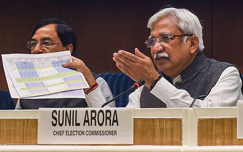 Chief Election Commissioner Sunil Arora. (File | PTI)