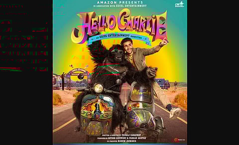 The poster of 'Hello Charlie' shared by Amazon Prime India on Twitter. (Photo | Twitter)