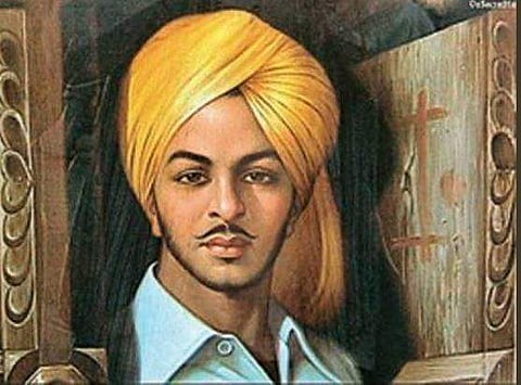 Freedom fighter Bhagat Singh (Photo | Ashok Pandit, Twitter)