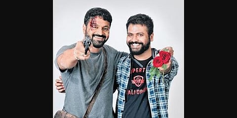 Rishab Shetty and M Bharath Raj