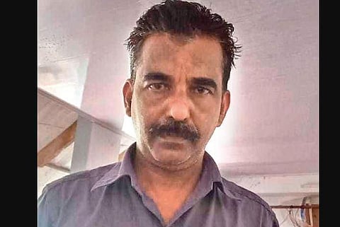 V S Sudheeran at a coir company at Puthanangadi near Cherthala | Express