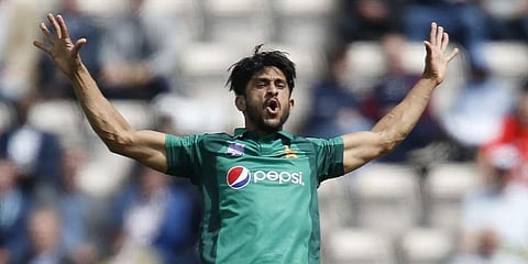 Pakistan pacer Hasan Ali (Photo | AFP)