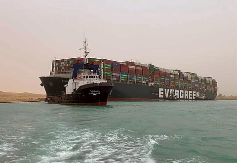 An Egyptian official warned Wednesday it could take at least two days to clear the ship. (Photo | AP)