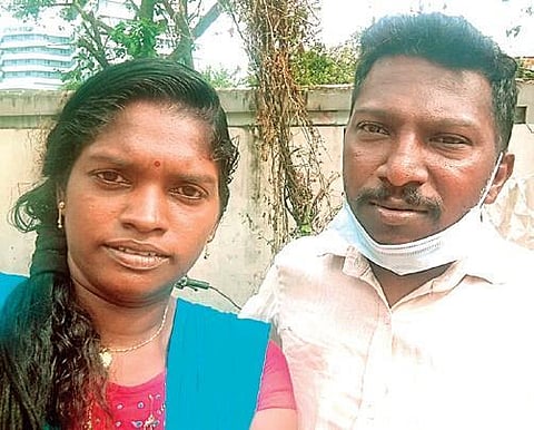 Smija K Mohan and husband