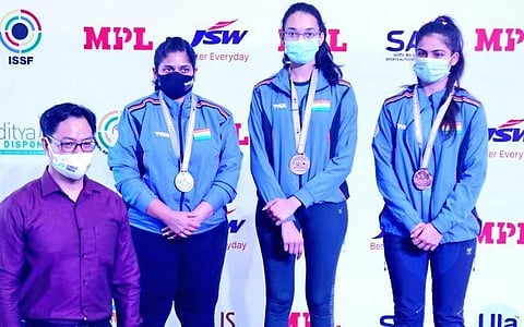 ISSF WC: India win gold in women's 25m pistol team event