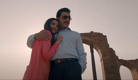 Abhishek Bachchan and Nikita Dutta in a still from the song. (Photo| YouTube screen grab)