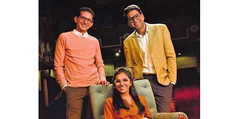 (From left) Co-founders Jehan Manekshaw Hetal Varia and Maneesh Verma