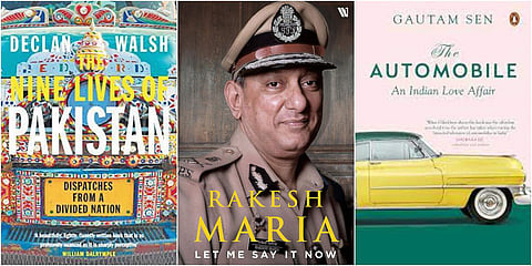 Covers of 'The Nine Lives of  Pakistan', 'Let Me Say It Now' and 'The Automobile' (Photo| Special Arrangement)