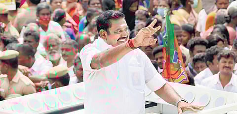 Former TN Chief Minister Edappadi K Palaniswami.