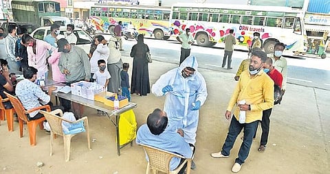 People being tested at random in Bengaluru on Friday | Ashish Krishna HP