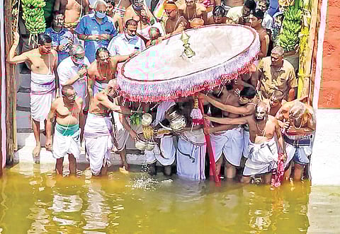 After four decades, temple pond of Rani Mangammal era revived