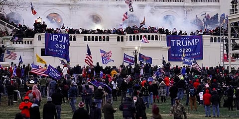 In this Wednesday, Jan. 6, 2021, file photo, rioters storm the Capitol, in Washington. (Photo | AP)