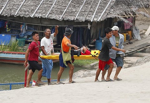 Thai soldiers began sending back some of the thousands of people who have fled a series of airstrikes by the military in neighboring Myanmar (Photo | AP)