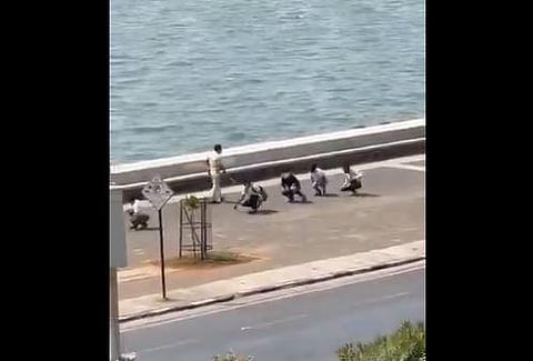 A video of the incident was widely circulated on social media. (Video Screengrab)