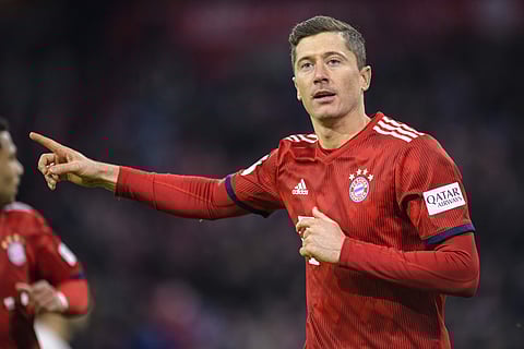 Bayern Munich striker Robert Lewandowski (File photo | AP)