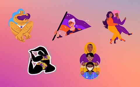 Users can also add these new stickers illustrated by diverse women around the world in their own stories. (Photo | Instagram Twitter)