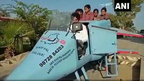 Rampal Behaniwal with latest creation 'Punjab Rafale' (Photo | ANI)