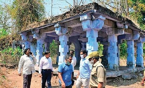 Temple EO KS Rama Rao inspecting arrangements in Nallamala forest