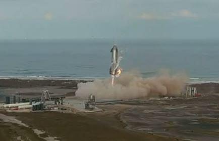 The rocket exploded a few minutes later, lurching into the air and crashing back to the ground. (Photo | SpaceX Twitter screengrab)