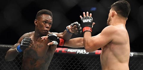UFC fighter Israel Adesanya (Photo | AFP)