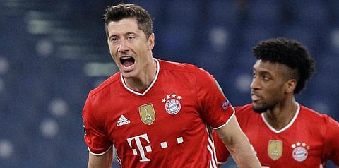 Bayern Munich striker Robert Lewandowski (Photo | AP)