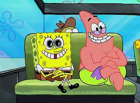 SpongeBob (L)  with Patrick Star (R). (Photo | Nickelodeon)