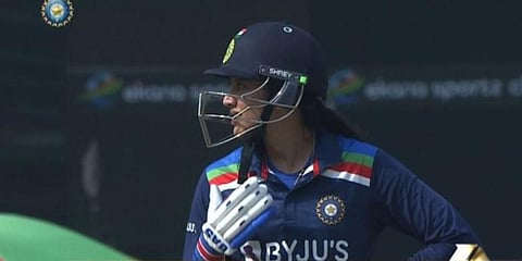 Smriti Mandhana scored an unbeaten half-century against South Africa at Lucknow. (Photo | BCCI Women Twitter)