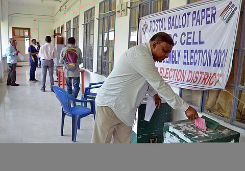 The district has about 12 lakh voters who are exercising their franchise to elect seven MLAs. (File Photo)