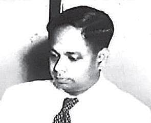 The last official photograph  of Kokkat Sankara Pillai taken some months before his assassination inside the Indian High Commission in Ottawa