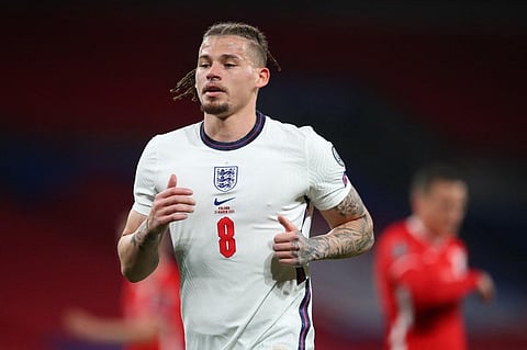 England's midfielder Kalvin Phillips plays during WC qualification match against Poland at Wembley Stadium in London on March 31, 2021. (Photo | AFP)
