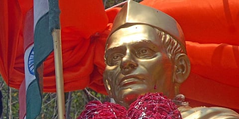 A statue of Pingali Venkaiah (File | EPS)