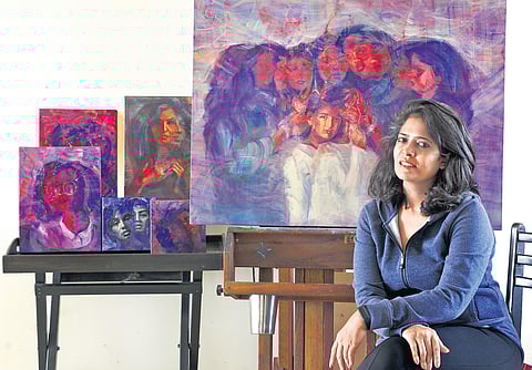 Sonal Relekar Ramnath in her studio