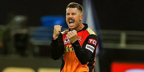 Sunrisers Hyderabad skipper David Warner (Photo | PTI)
