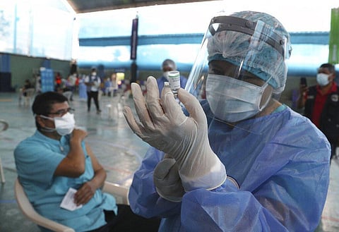 A nurse prepares a dose of China's Sinopharm vaccine. (File Photo | AP)