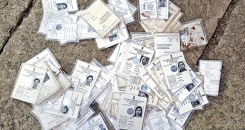 The voter identity cards.