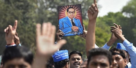 Several lakh people from across the country assemble on April 14 to celebrate Ambedkar Jayanti annually. (File Photo | PTI)