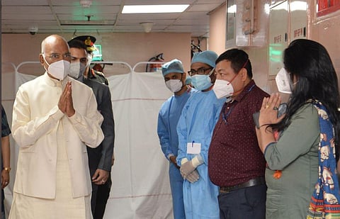 President Ram Nath Kovind on Monday said he has returned to Rashtrapati Bhavan after bypass surgery. (Photo @rashtrapatibhvn)