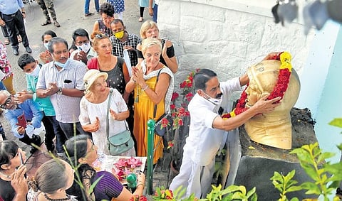 The Russian Cultural Centre in Thiruvananthapuram organised a get-together to celebrate the 60-year anniversary of first man in the space | BP Deepu