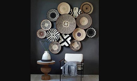 Boho take on gallery walls