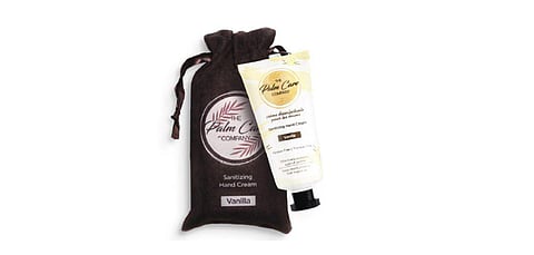 The vanilla sanitising hand cream by The Palm Care Company