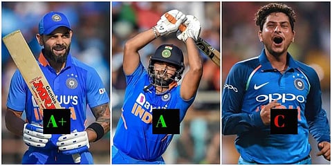 All-rounder Hardik Pandya who was in the Grade B category for the 2019-20 season has made his way to the Grade A category while Bhuvneshwar Kumar who was in Grade A in the previous listing is now placed in Grade B. (Photos | PTI)